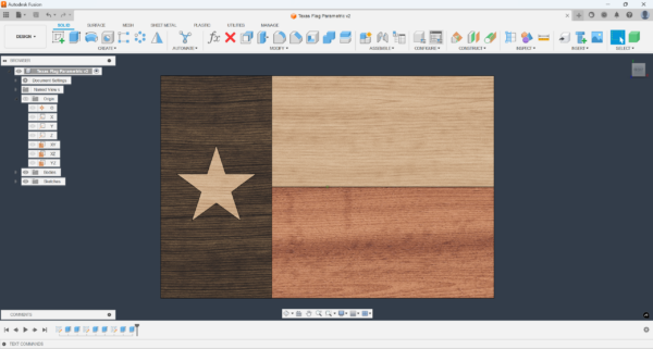 Texas Flag Parametric CAD Files - Image 2